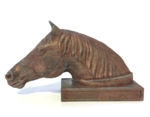 Head of a Horse, Birmingham Museums, Birmingham, England, polished copper.