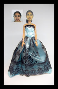 Custom doll head 1:5 scale (M).