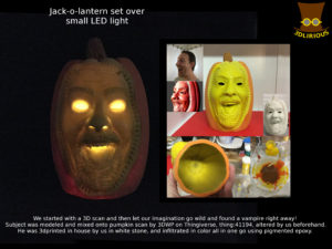 Jack--o-lantern based off a man's scan.